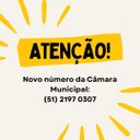 Novo número de telefone da Câmara Municipal